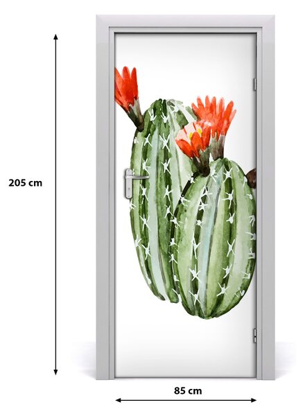 Samolepiace fototapety na dvere kaktusy 85x205 cm