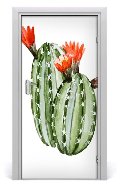 Samolepiace fototapety na dvere kaktusy 95x205 cm