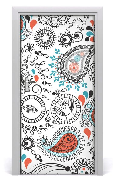 Samolepiace fototapety na dvere ornamenty 95x205 cm