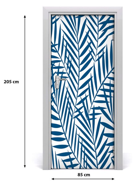 Samolepiace fototapety na dvere tropické lístia 85x205 cm