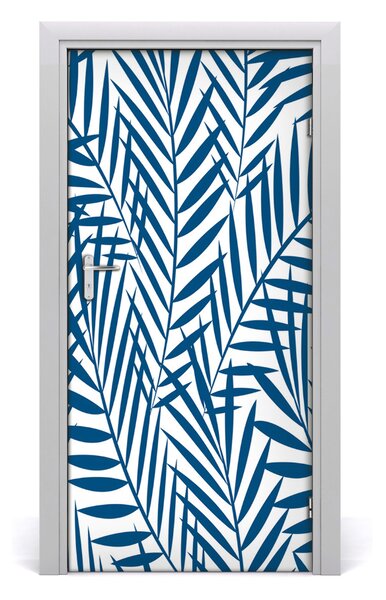Samolepiace fototapety na dvere tropické lístia 95x205 cm