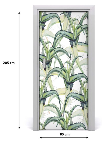 Samolepiace fototapety na dvere aloes 85x205 cm