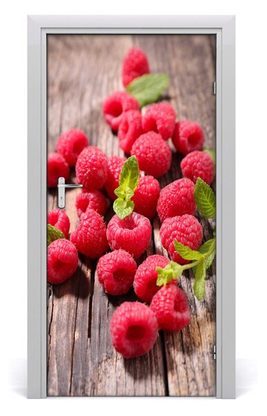 Samolepiace fototapety na dvere maliny 95x205 cm