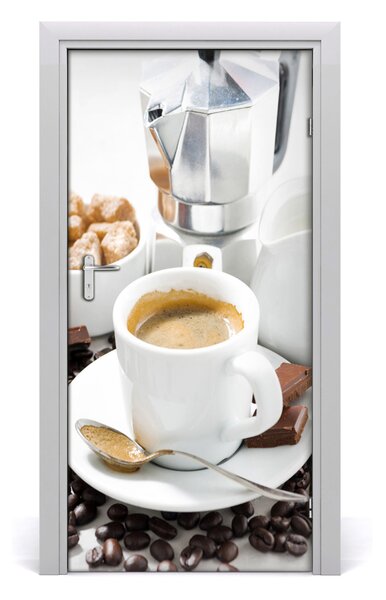 Fototapeta na dvere samolepiace šálka kávy 95x205 cm
