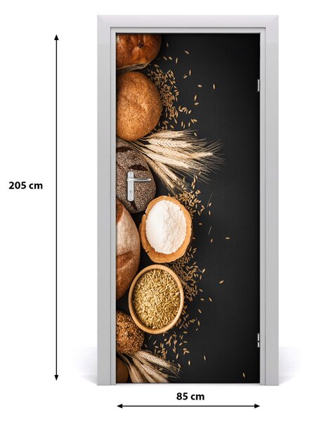Fototapeta na dvere samolepiace pečivo 85x205 cm