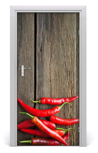 Fototapeta na dvere samolepiace chilli 95x205 cm