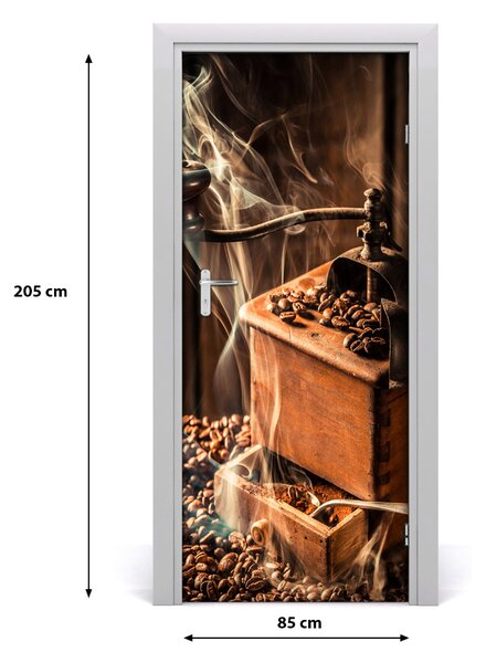 Fototapeta na dvere samolepiace zrnká kávy 85x205 cm