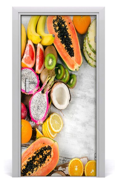 Fototapeta na dvere do domu samolepiace ovocie 95x205 cm