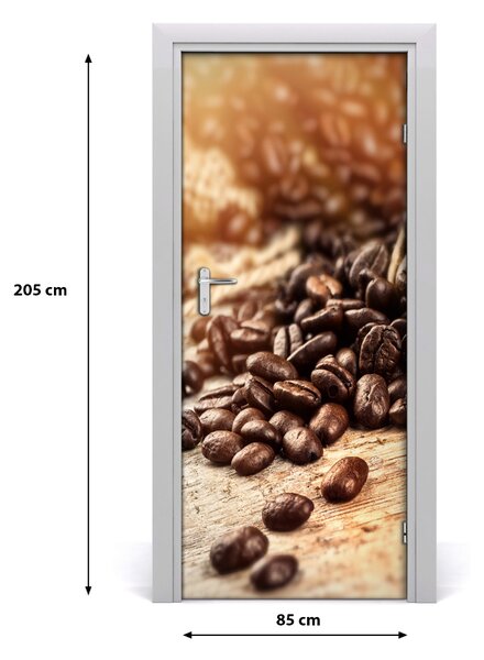 Fototapeta na dvere samolepiace zrnká kávy 85x205 cm