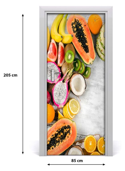 Fototapeta na dvere do domu samolepiace ovocie 85x205 cm