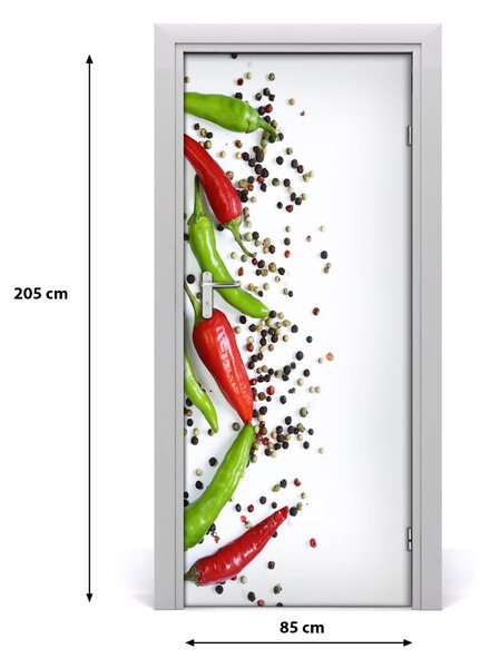 Fototapeta na dvere samolepiace chilli 85x205 cm