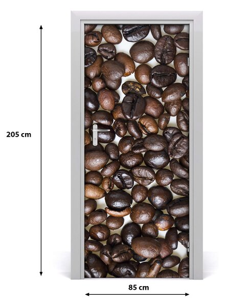 Fototapeta na dvere samolepiace zrnká kávy 85x205 cm