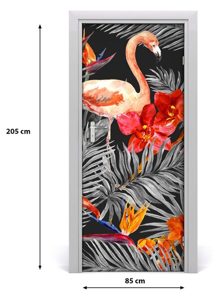 Samolepiace fototapety na dvere Fleminga a kvety 85x205 cm