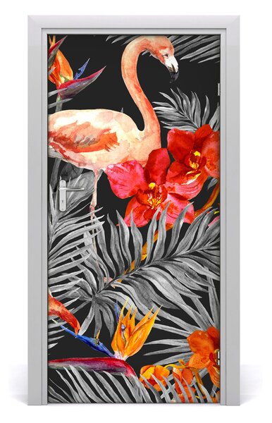 Samolepiace fototapety na dvere Fleminga a kvety 95x205 cm