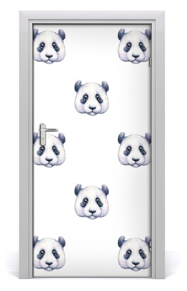 Samolepiace fototapety na dvere pandy 95x205 cm