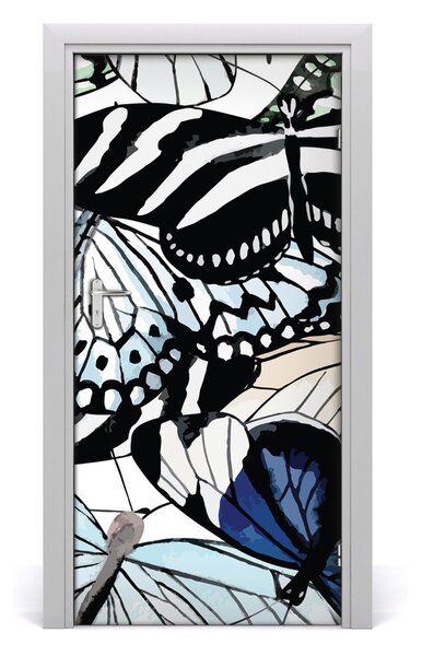 Samolepiace fototapety na dvere motýle 95x205 cm
