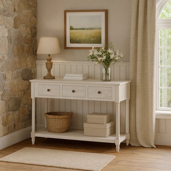 LivinHill Konzolový stolík Livorno 120 cm biely