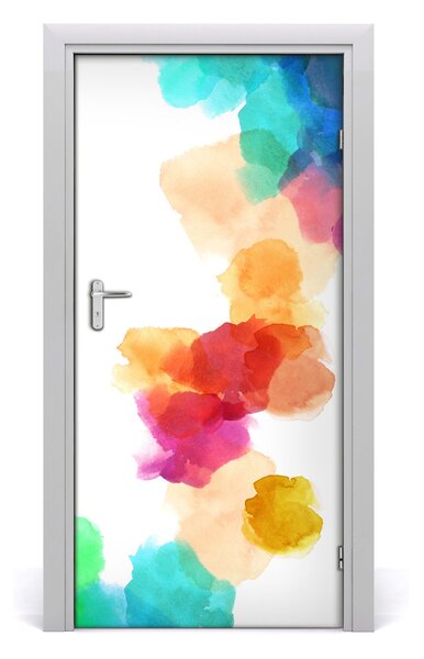 Samolepiace fototapety na dvere farebné fľaky 95x205 cm