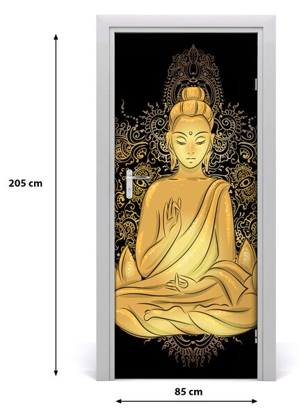 Samolepiace fototapety na dvere Budda i mandala 85x205 cm