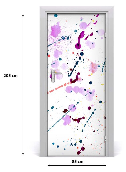 Samolepiace fototapety na dvere farebné palmy 85x205 cm