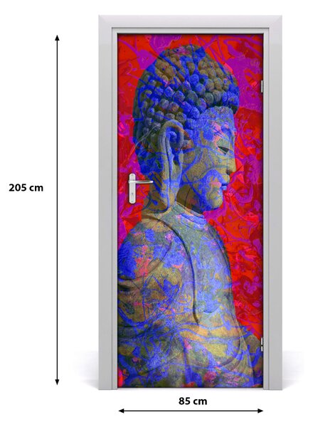 Samolepiace fototapety na dvere Abstrakde budha 85x205 cm