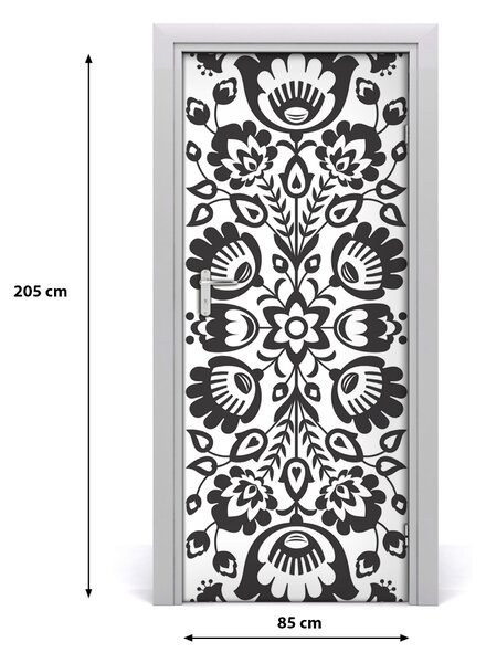 Samolepiace fototapety na dvere ľadový vzor 85x205 cm