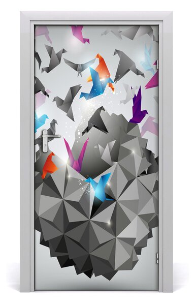 Samolepiace fototapety na dvere papierová sloboda 95x205 cm