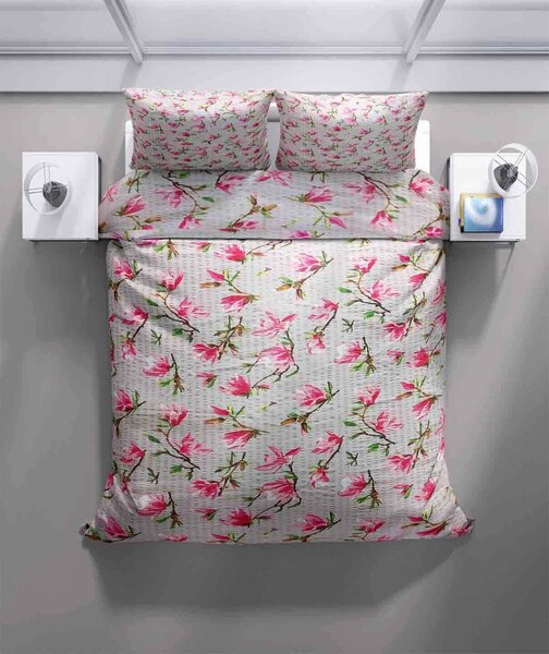 Obliečky krepové Magnolia TiaHome - 1x Vankúš 90x70cm, 1x Paplón 140x200cm
