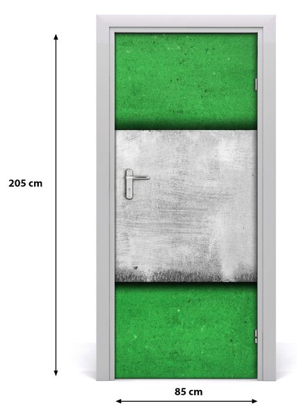 Samolepiace fototapety na dvere zelená múr 85x205 cm