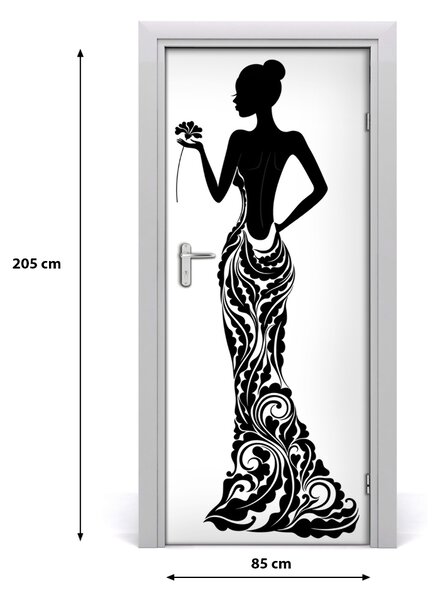 Samolepiace fototapety na dvere ilustrácie móda 85x205 cm