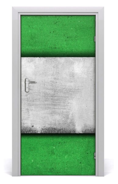 Samolepiace fototapety na dvere zelená múr 95x205 cm