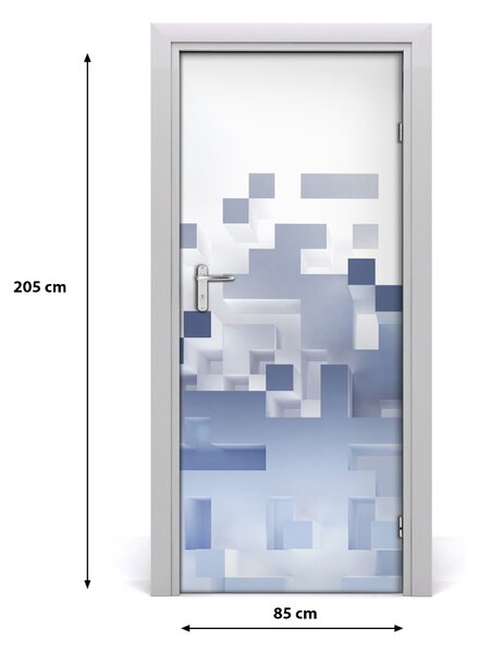 Samolepiace fototapety na dvere abstrakcie kocky 85x205 cm