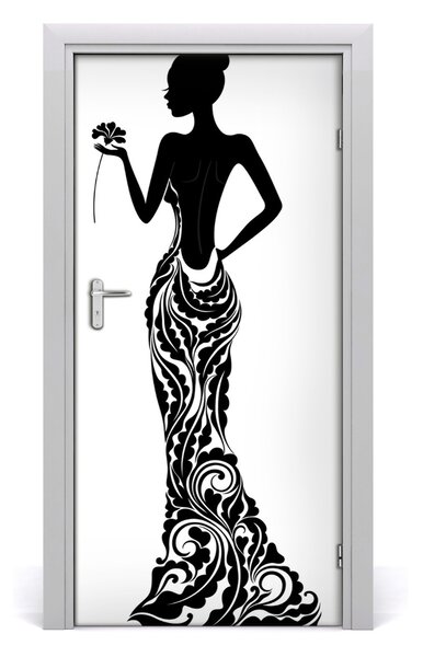 Samolepiace fototapety na dvere ilustrácie móda 95x205 cm
