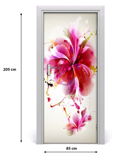 Samolepiace fototapety na dvere abstrakcie žena 85x205 cm