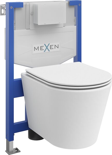 Mexen Fenix XS-F, podomietkový modul a závesné WC Rico so sedátkom s pomalým dopadom, biela matná, 68030724001