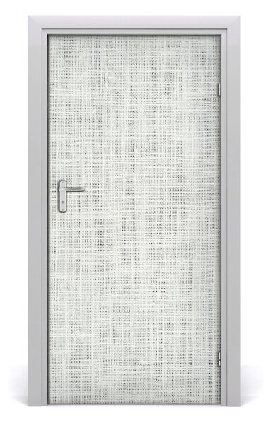 Samolepiace fototapety na dvere Ľanové biele plátno 95x205 cm