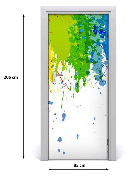Samolepiace fototapety na dvere abstraktné dúha 85x205 cm