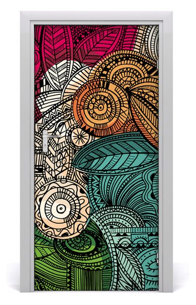 Samolepiace fototapety na dvere abstraktné perá 95x205 cm