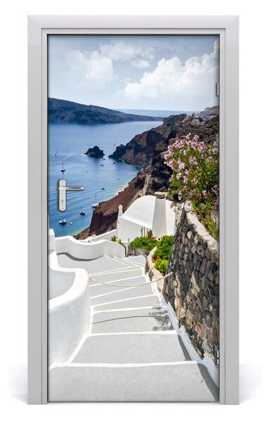 Fototapeta samolepiace na dvere Santorini Grécko 95x205 cm
