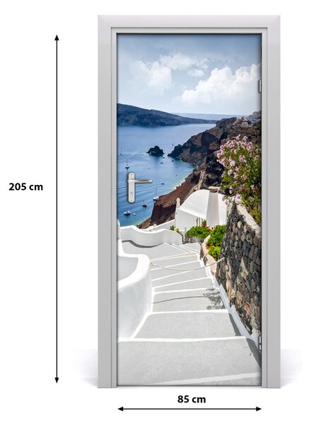 Fototapeta samolepiace na dvere Santorini Grécko 85x205 cm
