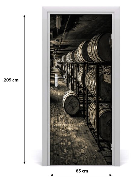 Fototapeta samolepiace na dvere Beczka Burbon 85x205 cm