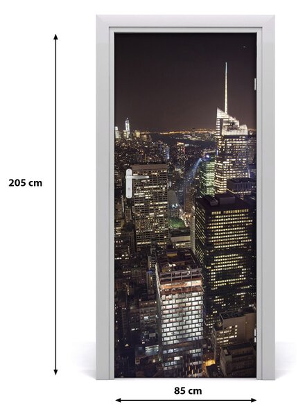Fototapeta samolepiace na dvere New York noc 85x205 cm