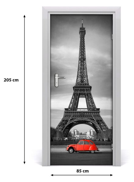 Fototapeta samolepiace na dvere Eiffelova veža 85x205 cm