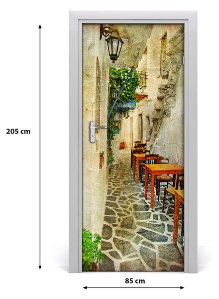 Fototapeta samolepiace na dvere Grécke krčmy 85x205 cm