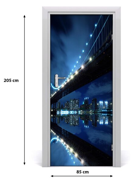Fototapeta samolepiace dvere Manhattan New York 85x205 cm