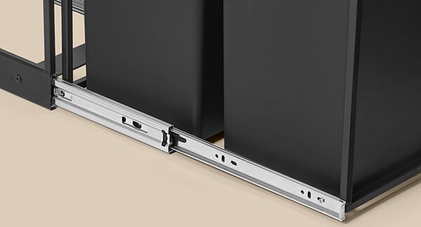SONGMICS Kôš na triedený odpad Abes 20 l čierny