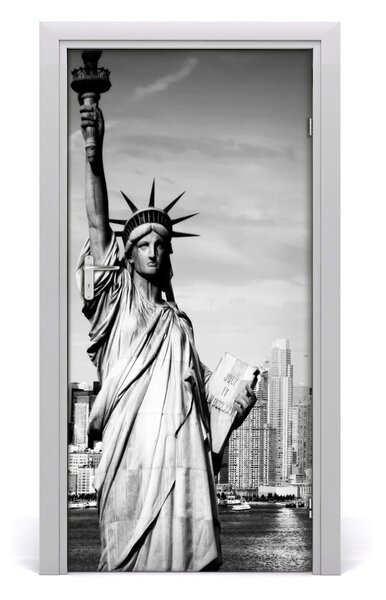 Fototapeta samolepiace na dvere socha Slobody 95x205 cm