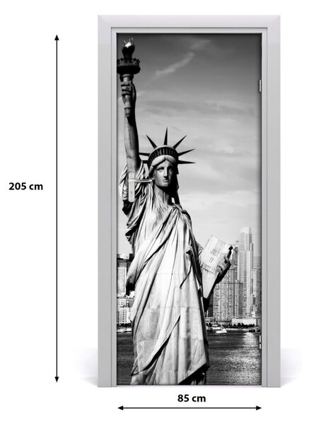 Fototapeta samolepiace na dvere socha Slobody 85x205 cm