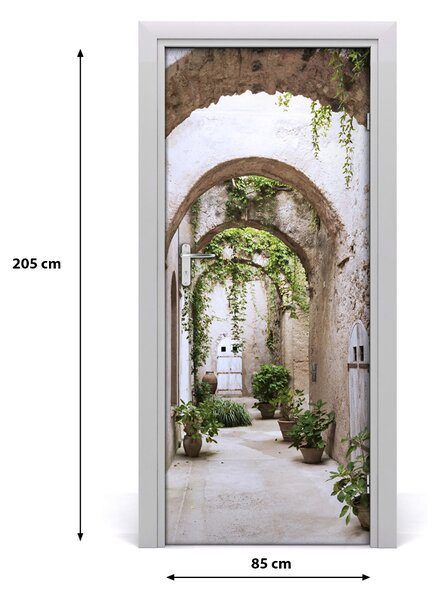 Fototapeta samolepiace na dvere zámok Arkády 85x205 cm
