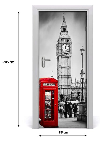 Fototapeta samolepiace na dvere Elizabeth Tower Londýn 85x205 cm